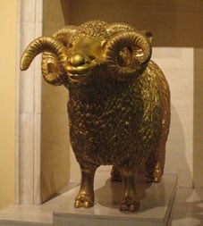 Cedric the Golden Ram welcomed delegates to Clothworkers Hall