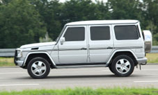 Gas guzzler on a motorway