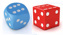 dice for laws of probability