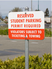 student parking permits required