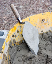 mixing cement