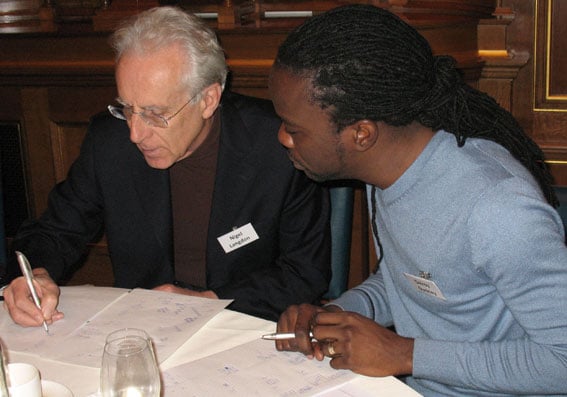 Nigel Langdon and Delroy Dunkley at work on an AMP task