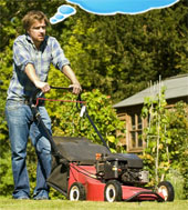 mowing the lawn - how many square metres