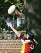 rugby ball projectile