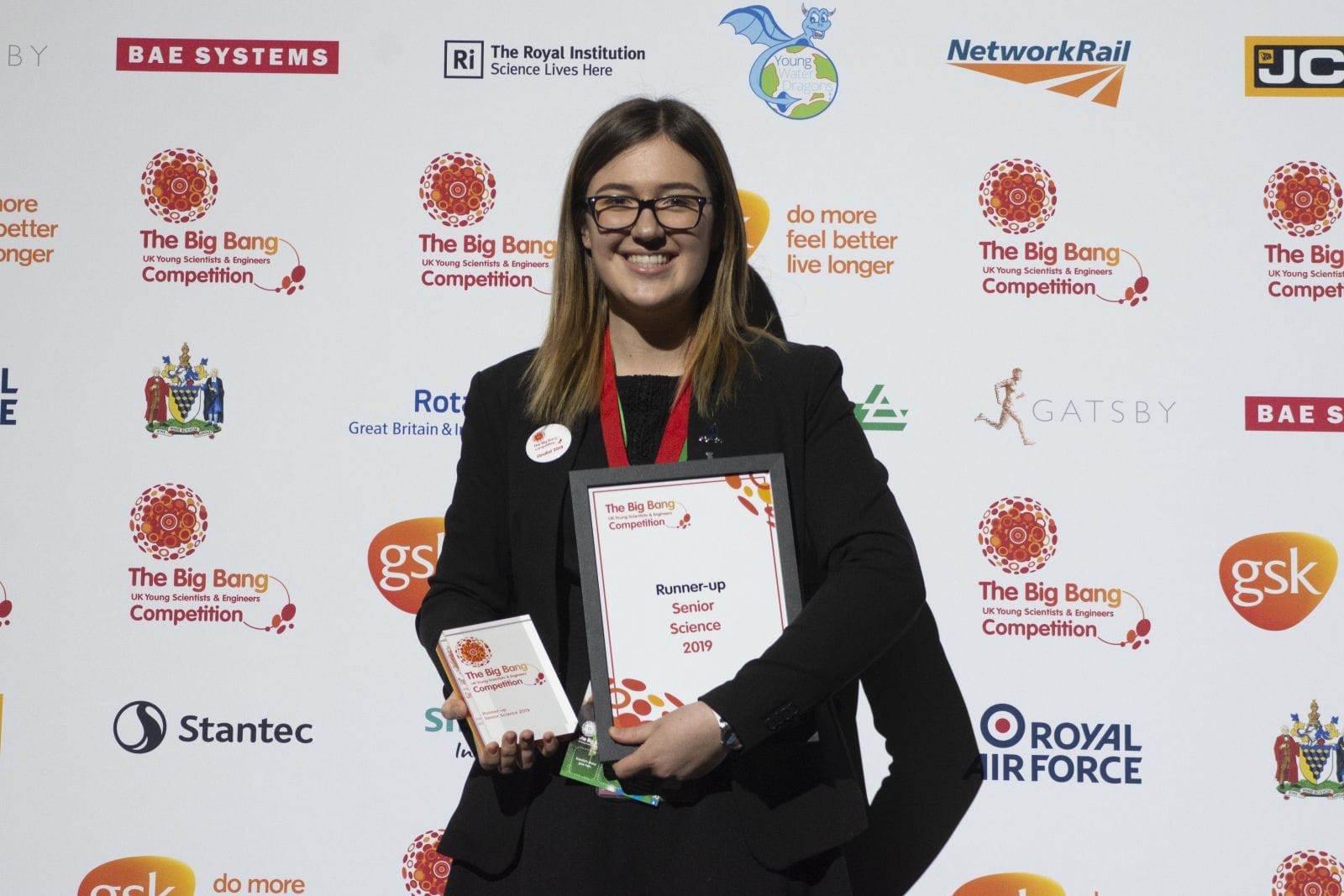 Poppy Bradley, Chigwell School, runner up in the senior science category.