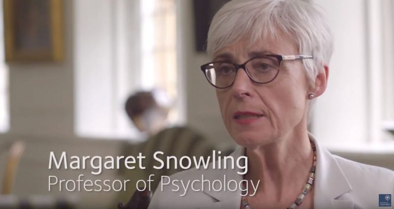 NELI promotional video image featuring Margaret Snowling