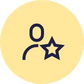 Person and star icon