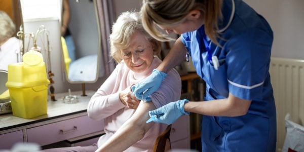 Vaccination is administered to a patient
