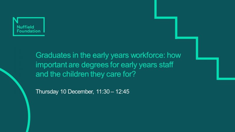 Graduates in the early years workforce title slide