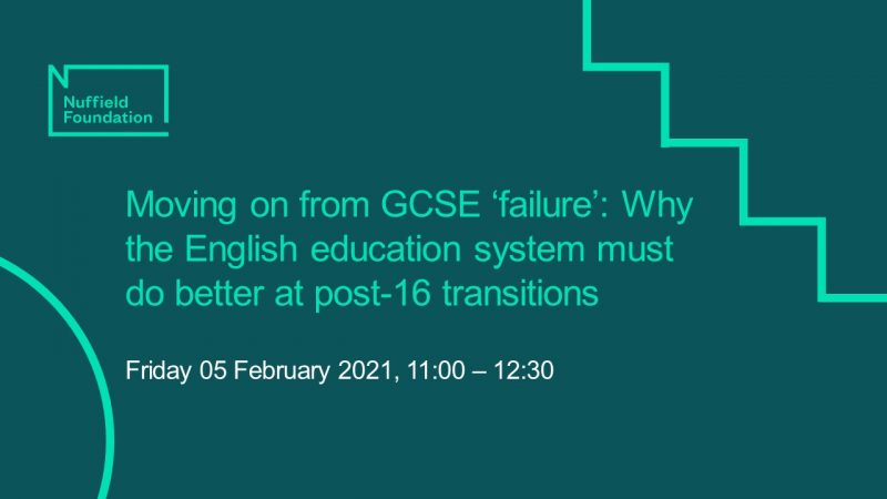 Moving on from GCSE 'failure' title slide