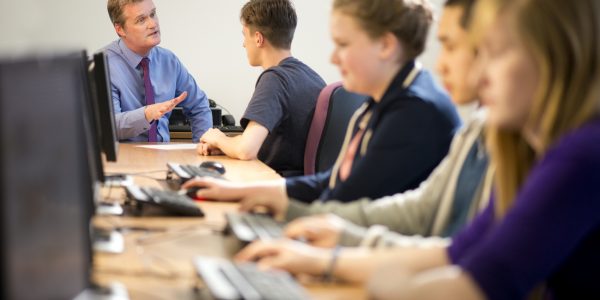 Male and female secondary computer science students