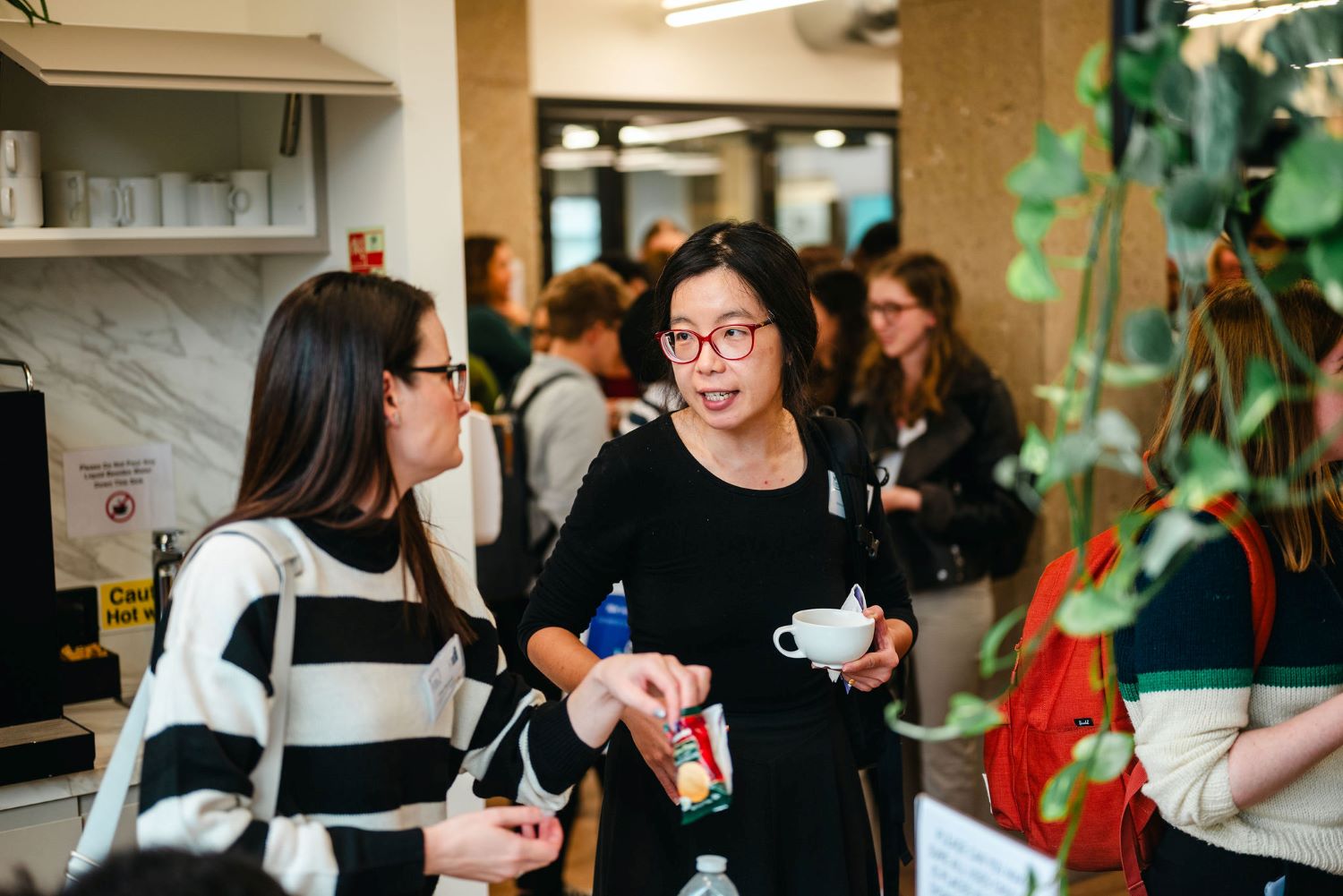 Chatting at the ECR event