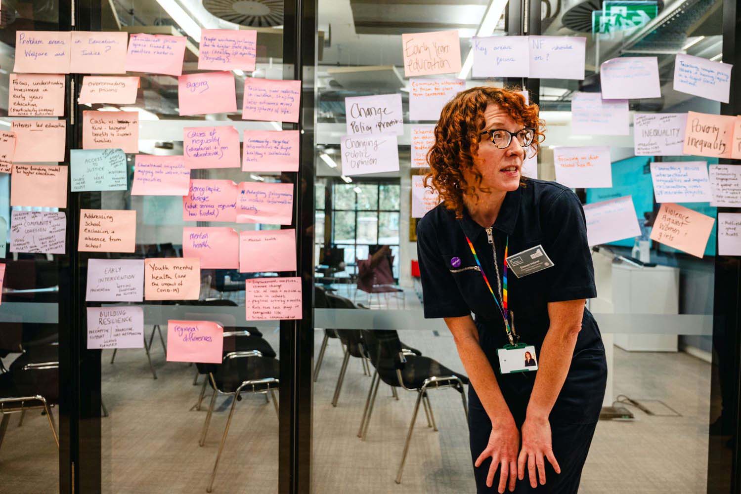 Post-it notes at the ECR event