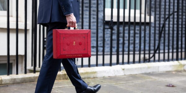 The Chancellor with the Budget box